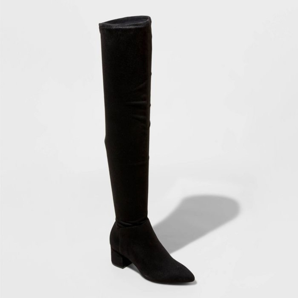 Over The Knee High Black Boots